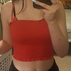 Red Wild Fable Tube Top